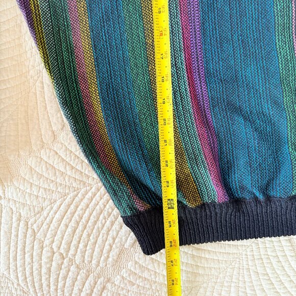 Vintage 80s Bianculli Neon Geometric Maximalist Women's Sweater Size L RARE - Picture 16 of 17
